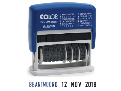 Afbeeldingen van Colop woord-datumstempel 4mm mini-info dater, 104963 