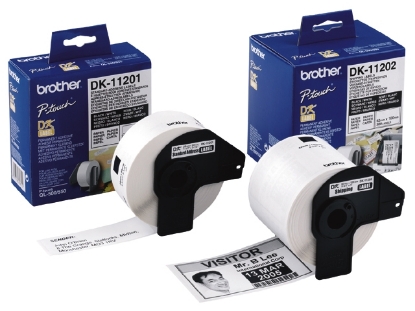 Afbeeldingen van Brother label adres, 29 x 62 mm, dk-11209, wit
