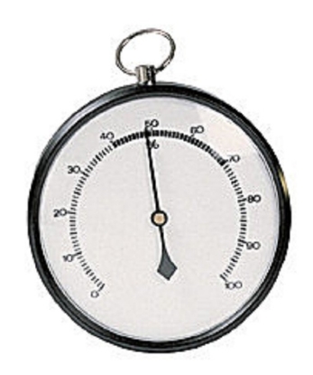 Afbeeldingen van Haar hygrometer      diam.85mm