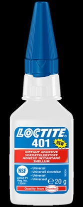 Afbeeldingen van Loctite snellijm 401, 20 gram, cyaanacrylaat