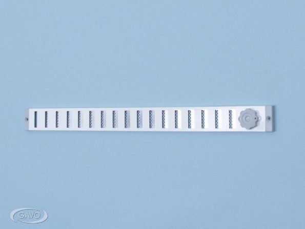 Afbeeldingen van Gavo Schuifrooster, aluminium, 40 mm hoog 3-5004W 500mm, wit