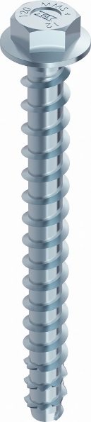 Afbeeldingen van HECO Schroefanker zeskantkop met aangeperste ring verzinkt blauw MULTI-MONTI-plus 7,5x80