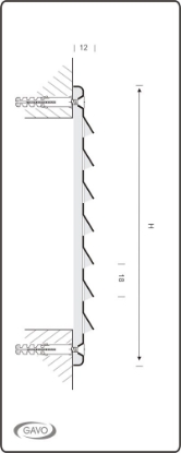 Afbeeldingen van Gavo Schoepenrooster, aluminium 1-2520B bruin 25x20
