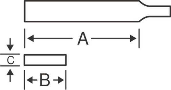 Afbeeldingen van BAHCO Hand-, blokvijl zonder hecht 1-100-10-3-0 zoet 250mm