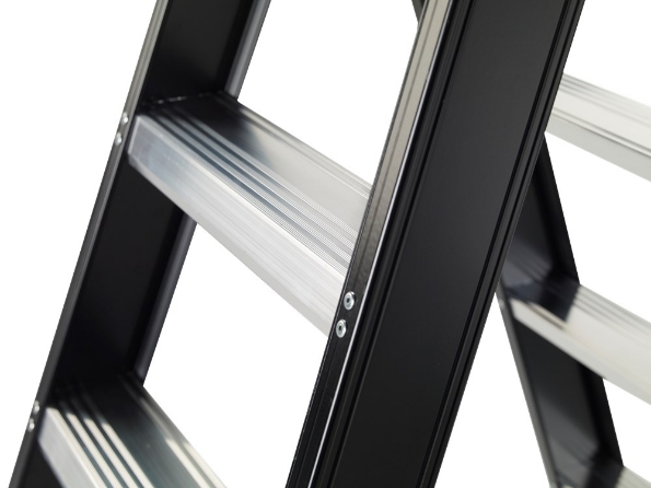 Afbeeldingen van Altrex Dubbel oploopbaar - aluminium trap (gecoat) Taurus 2x2 treden