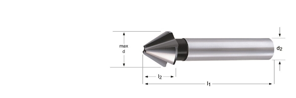 Afbeeldingen van Dormer HSS Verzinkboor 60°, DIN334C G135 10,0mm