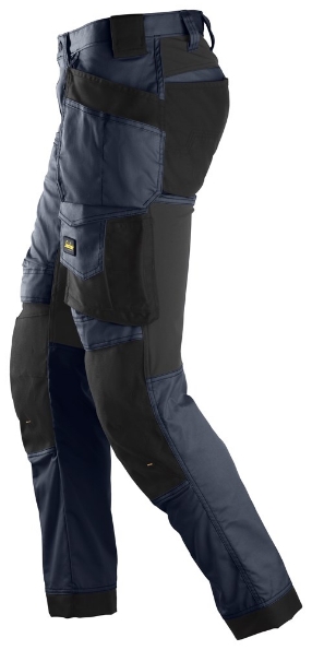 Afbeeldingen van Snickers Workwear AllroundWork, Stretch Werkbroek met Holsterzakken 6241 Blauw / zwart 92