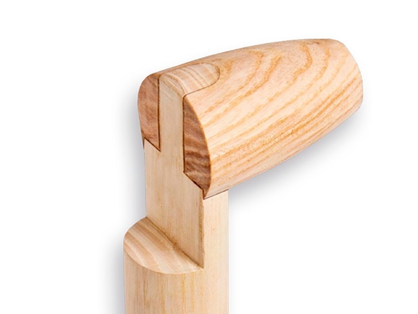 Afbeeldingen van Altas schepbats 1/2 0 gepolijst en gehard met t-steel 100cm