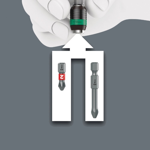 Afbeeldingen van Wera Bithouder 889/4/1 Rapidaptor 1/4"