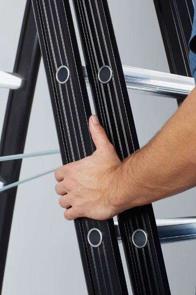 Afbeeldingen van Altrex Aluminium kokerladder (gecoat) - 2-delig reform Nevada 2x8