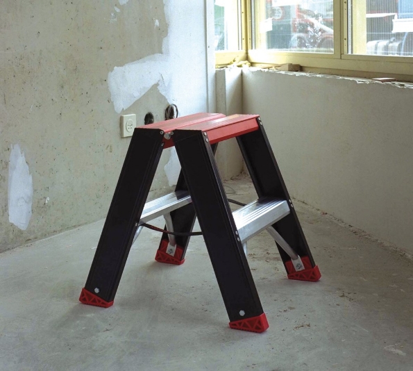 Afbeeldingen van Altrex Dubbel oploopbaar - aluminium trap (gecoat) Taurus 2x2 treden