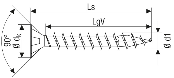 Afbeeldingen van SPAX Spaanplaatschroef verzonken kop kruis Z staal PZ1 4,0x12