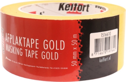 Afbeeldingen van Kelfort Afplaktape Gold 50mm x 50 meter