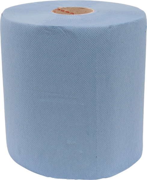Afbeeldingen van Kelfort Industriepapier 2-laags blauw cellulose 26cm x 190 meter