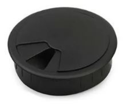 Afbeeldingen van OCS A kabeldoorvoering voor meubel zwart 60mm