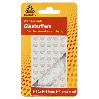 Afbeeldingen van Deltafix Glasbuffers zelfklevend 7x1.5mm (50)