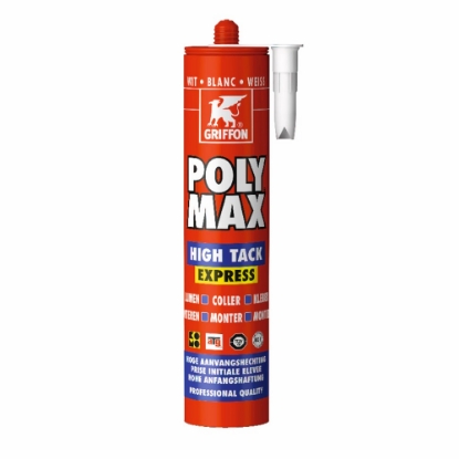 Afbeeldingen van Griffon Montagelijm Poly Max® High Tack Express Wit Koker 435 g