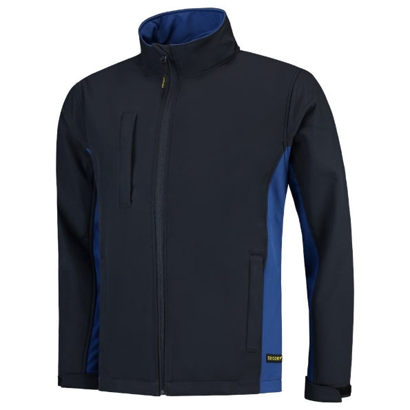 Afbeeldingen van TRICORP WORKWEAR Softshell Bicolor 402002 Navy/Korenblauw 3XL