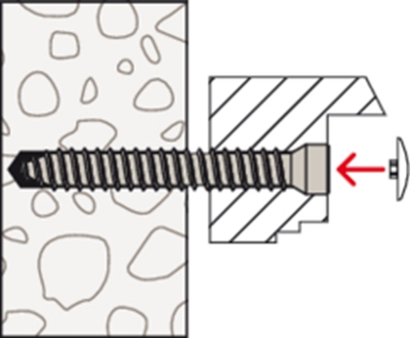 Afbeeldingen van Fischer Kozijnschroef cilinderkop FFSZ TX30 7,5 x 8