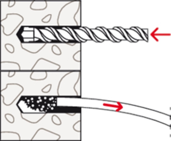 Afbeeldingen van Fischer Constructieplug met zeskantschroef DuoXpand FUS 10 x 80