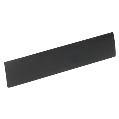 Afbeeldingen van Loodstrip plat zwart 18X2.5mm  PVC Rol 50m