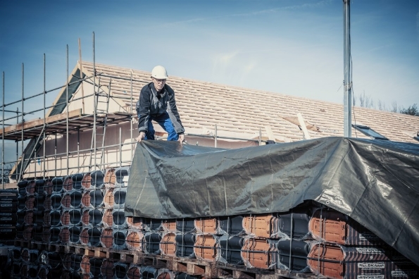 Afbeeldingen van Konvox Dekkleed 150gr blauw 5x6m