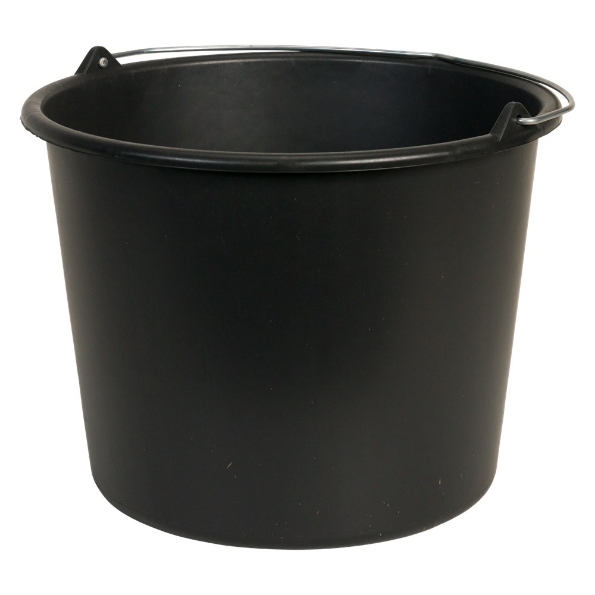Afbeeldingen van Kelfort Bouwemmer Durable D Zwart 12 Ltr