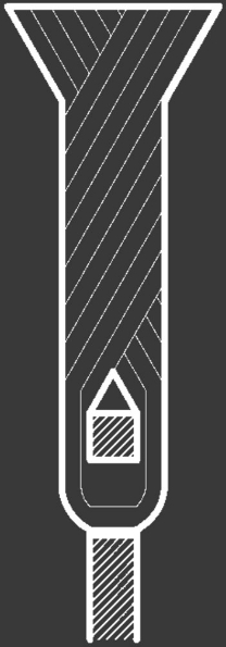 Afbeeldingen van LESSMANN Komborstel getordeerd met afslagring, 1 rijig, staaldraad 80xm 14x2