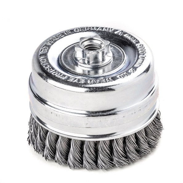 Afbeeldingen van LESSMANN Komborstel getordeerd met afslagring, 1 rijig, staaldraad 80xm 14x2