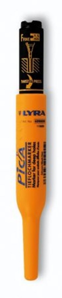 Afbeeldingen van Pica Marker Gelmarker 150/46 voor diepe gaten zwart