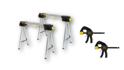 Afbeeldingen van STANLEY FATMAX® Zaagbok + Lijmklemmen