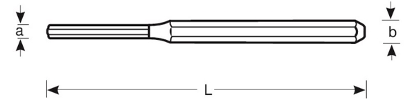 Afbeeldingen van BAHCO Pendrijver 3646  2x8x115mm