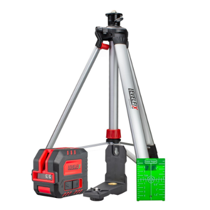 Afbeeldingen van LEVELFIX Kruislaser met groene straal CL120G SET