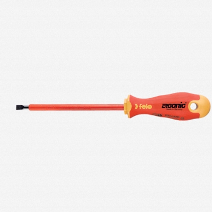 Afbeeldingen van Felo schroevendraaier ergonic VDE e-slim 3,5x0,8x100