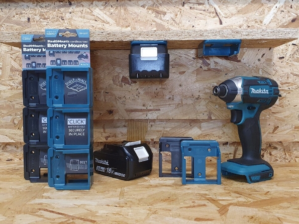 Afbeeldingen van StealthMount Accuhouder voor Makita 18V LXT (6 stuks)