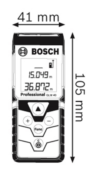 Afbeeldingen van Bosch Laserafstandsmeters GLM 40