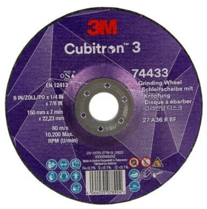Afbeeldingen van 3M Cubitron afbraamschijf T27 150x7x22,23mm
