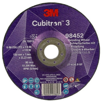 Afbeeldingen van 3M Cubitron afbraamschijf T27 150x7x22,23mm