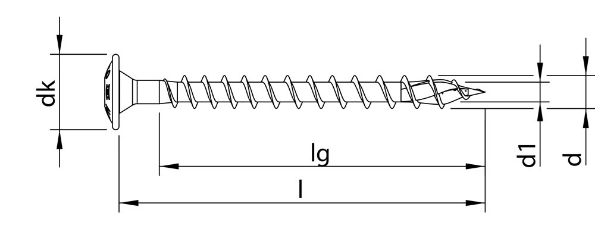 Afbeeldingen van HECO Achterwandschroef T-Drive verzinkt blauw HECO-TOPIX-plus TX 10 3.0x20