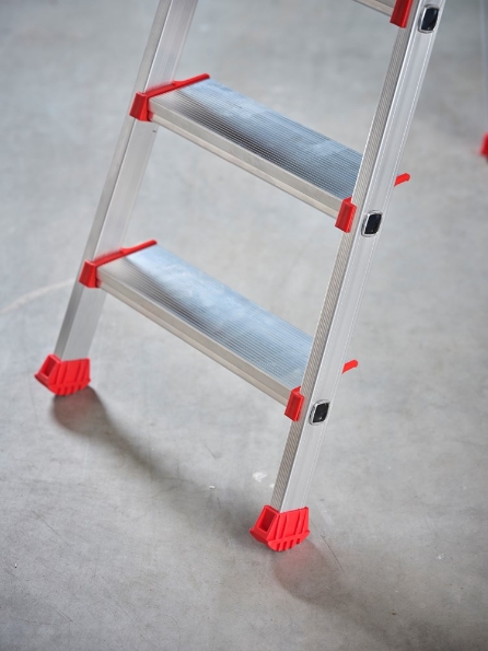 Afbeeldingen van Altrex Enkel oploopbare - aluminium trap Nimba 6 treden