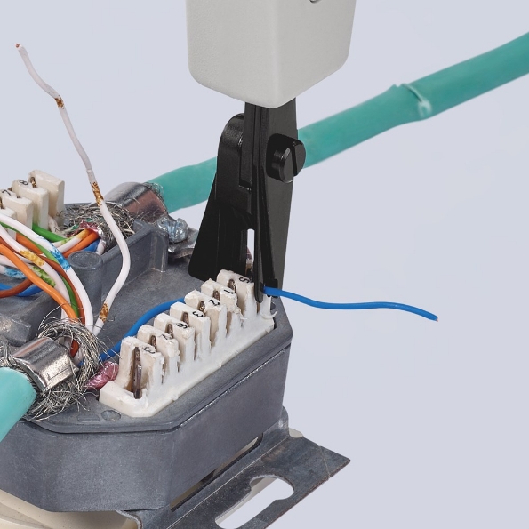 Afbeeldingen van KNIPEX Montagegereedschap voor UTP- en STP-kabels met geleider Ø 0,4 - 0,8 mm