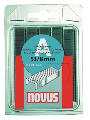 Afbeeldingen van Novus dundraad nieten A53 10mm superhard