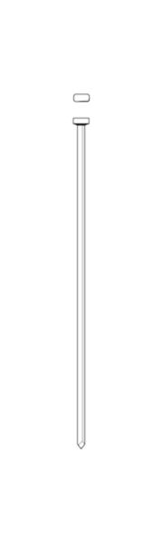 Afbeeldingen van Union Afwerknagel RVS C-punt 21 graden, 16 gauge, pootlengte 50mm
