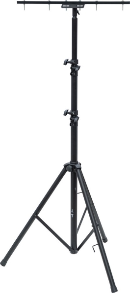 Afbeeldingen van Brennenstuhl Bouwstatief Telescopisch ST 302 Zwart met dwarsbalk, 124-300cm, Met automatisch daalmechanisme
