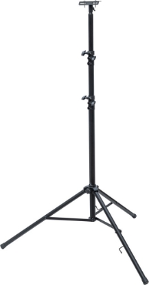 Afbeeldingen van Brennenstuhl Bouwstatief Telescopisch ST 302 Zwart met dwarsbalk, 124-300cm, Met automatisch daalmechanisme
