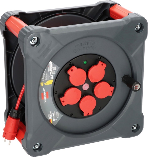 Afbeeldingen van Brennenstuhl Professional Kabelhaspel Cube 5-voudig KA5110 5 IP44, 33 meter H07BQ-F 3G1,5