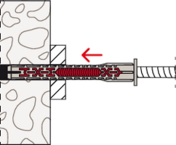 Afbeeldingen van Fischer Constructieplug met zeskantschroef DuoXpand FUS 10 x 80