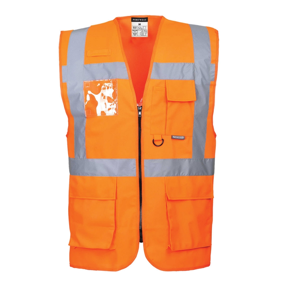 Afbeeldingen van Portwest veiligheidsvest EN471 fluor oranje