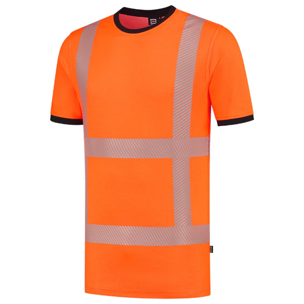 Afbeeldingen van TRICORP SAFETY T-shirt RWS Revisible 103701  fl.oranje XS