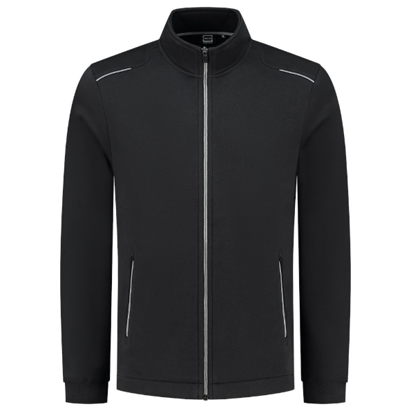 Afbeeldingen van TRICORP WORKWEAR Sweatvest Accent 302702 zwart/grijs 5XL
